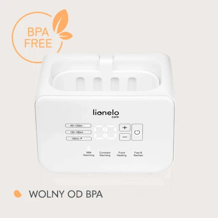 Двойной подогреватель и стерилизатор бутылочек Lionelo Thermup Double White: цены и характеристики