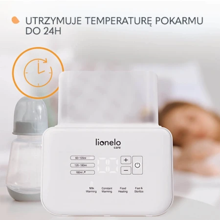 Двойной подогреватель и стерилизатор бутылочек Lionelo Thermup Double White: цены и характеристики