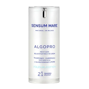 Sensum Mare Algopro, осветляющий и разглаживающий крем для век с 2,2% нейрокомплексом с PDRN, 15 мл