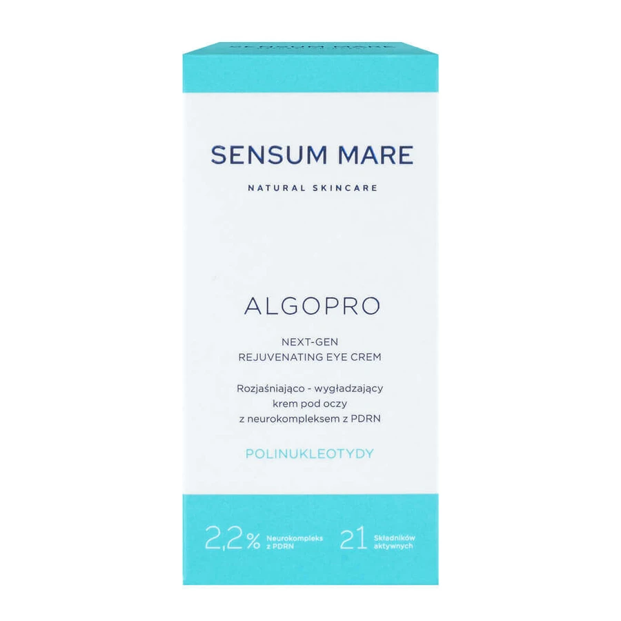 Sensum Mare Algopro, освітлюючий і розгладжуючий крем для шкіри навколо очей з 2,2% нейрокомплексом з PDRN, 15 мл: ціни та характеристики
