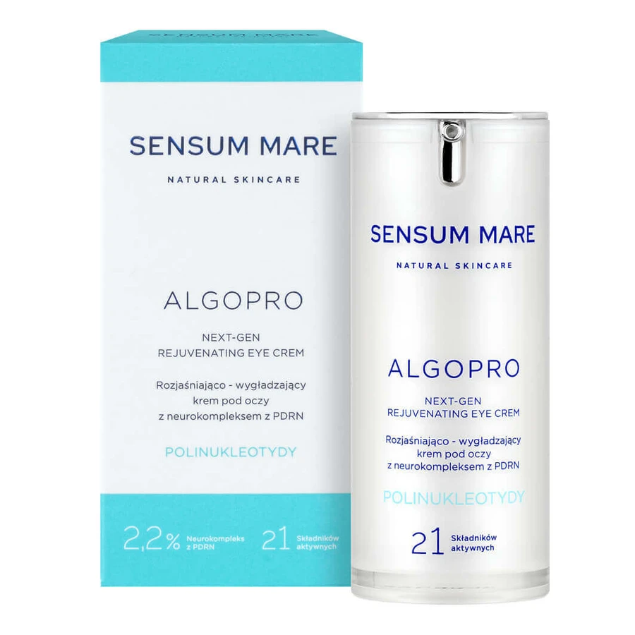 Sensum Mare Algopro, освітлюючий і розгладжуючий крем для шкіри навколо очей з 2,2% нейрокомплексом з PDRN, 15 мл: ціни та характеристики