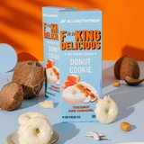 Allnutrition Fitking Delicious Donut Cookie Coconut and Caramel, карамельное печенье с кокосовой стружкой в молочной глазури, без добавления сахара, 128 г.