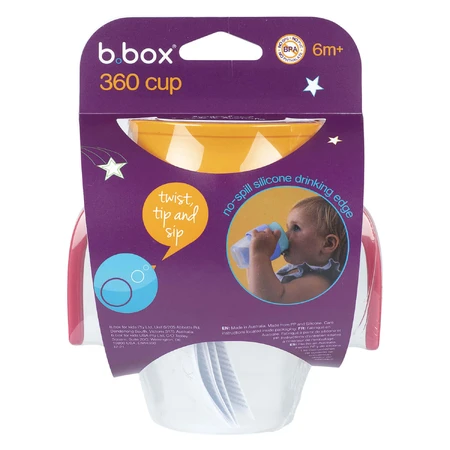 B.Box, чашка 360, що навчає пити, Полуничний коктейль, з 6 місяців, 250 мл: ціни та характеристики