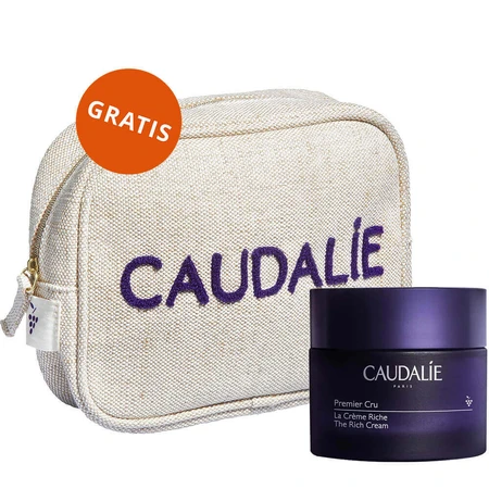 Caudalie Premier Cru, крем для лица с насыщенной текстурой, 50 мл + косметичка в подарок: цены и характеристики