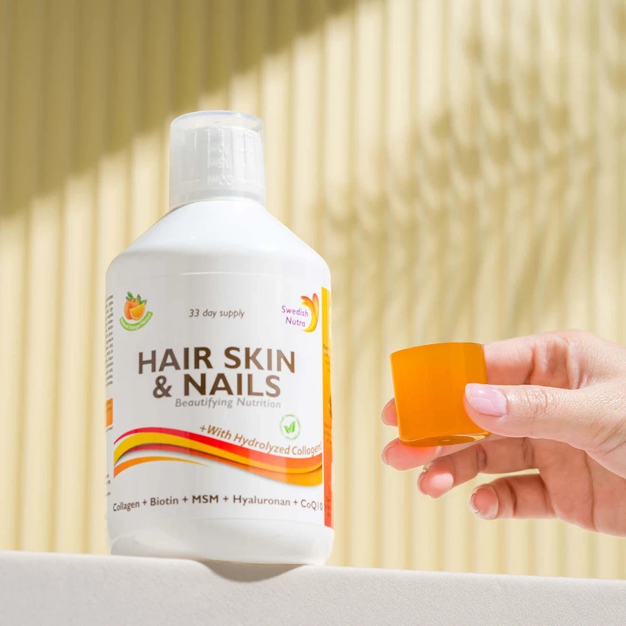 Swedish Nutra Hair Skin & Nails, со вкусом апельсина, 500 мл: цены и характеристики