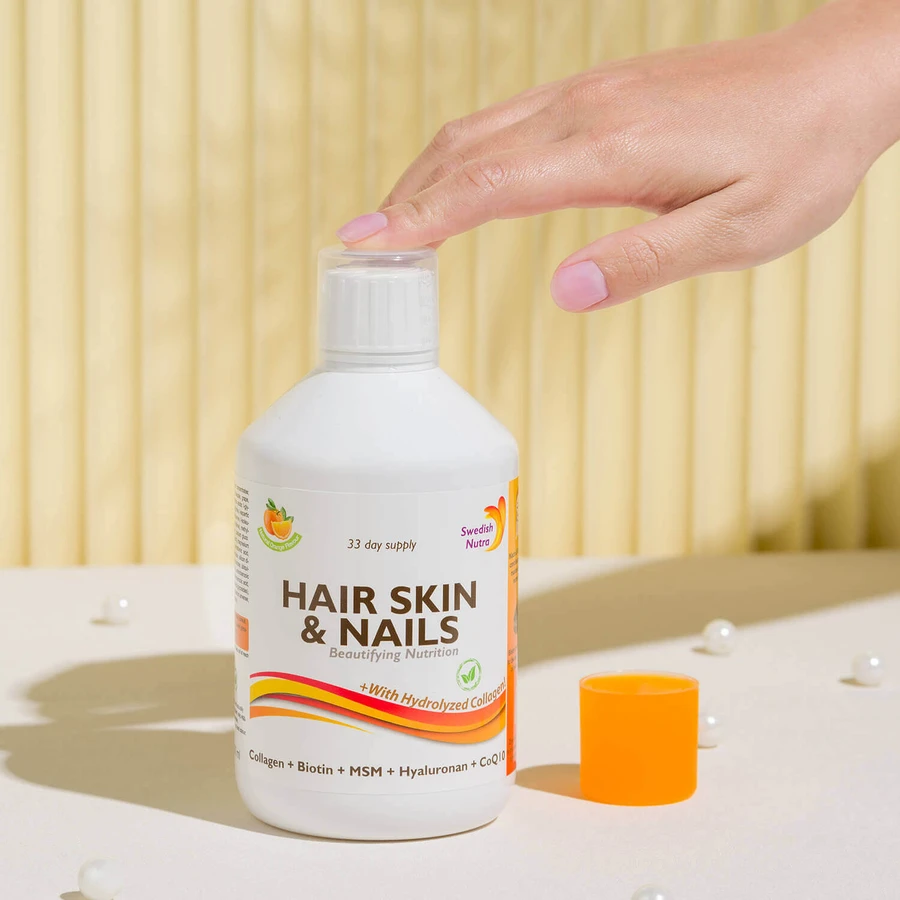 Swedish Nutra Hair Skin & Nails, со вкусом апельсина, 500 мл: цены и характеристики