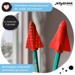 Jellystone Designs, ковпачки для олівців-антистрес, червоні, 2 штуки: ціни та характеристики
