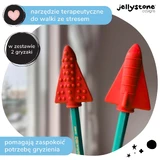 Jellystone Designs, антистрессовые колпачки для карандашей, красные, 2 штуки