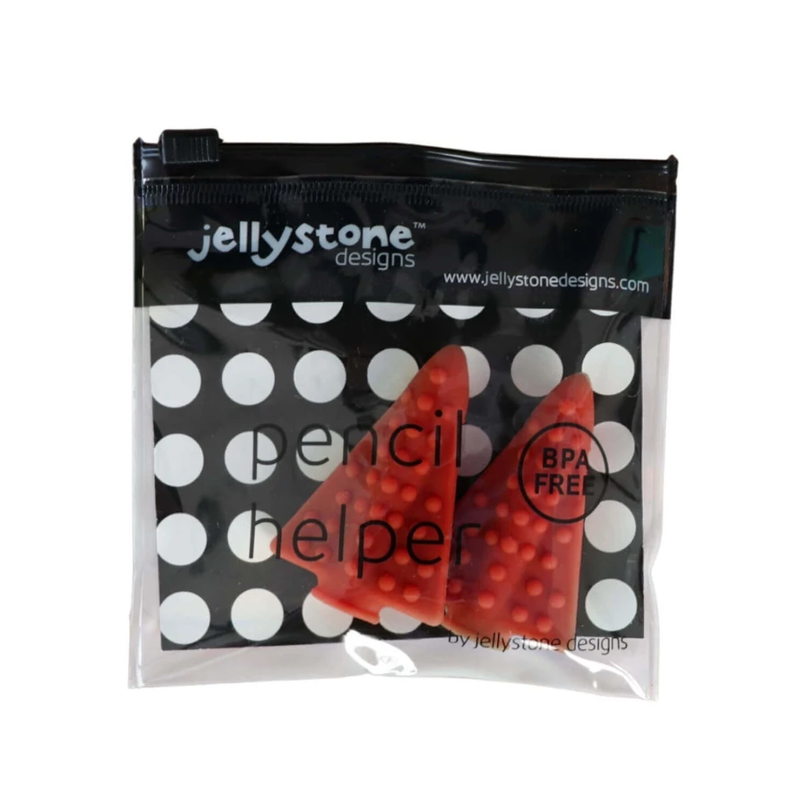 Jellystone Designs, ковпачки для олівців-антистрес, червоні, 2 штуки: ціни та характеристики