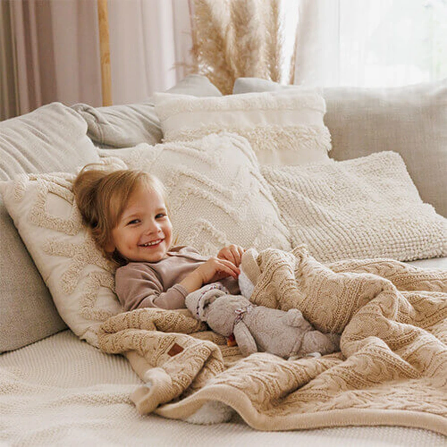 BabyOno, хлопковое одеяло с подкладкой, бежевое, 75 см x 100 см, 1 шт.: цены и характеристики