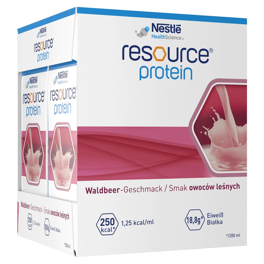 Resource Protein, пищевая добавка, со вкусом лесных фруктов, 4 х 200 мл: цены и характеристики