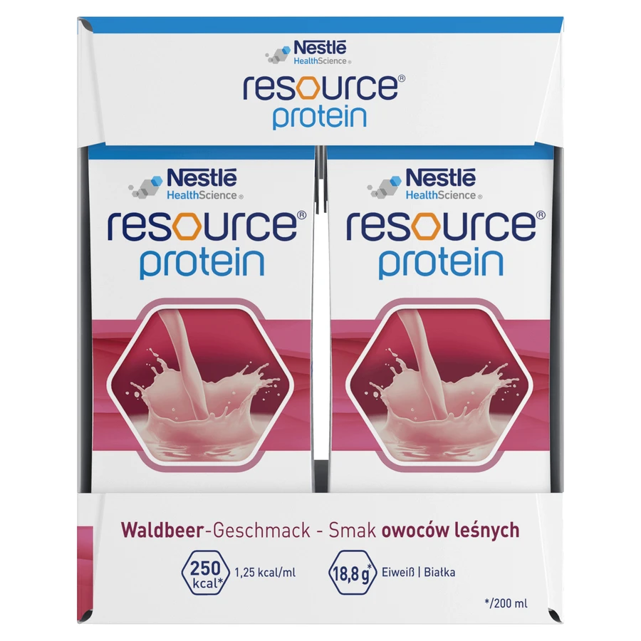 Resource Protein, пищевая добавка, со вкусом лесных фруктов, 4 х 200 мл: цены и характеристики