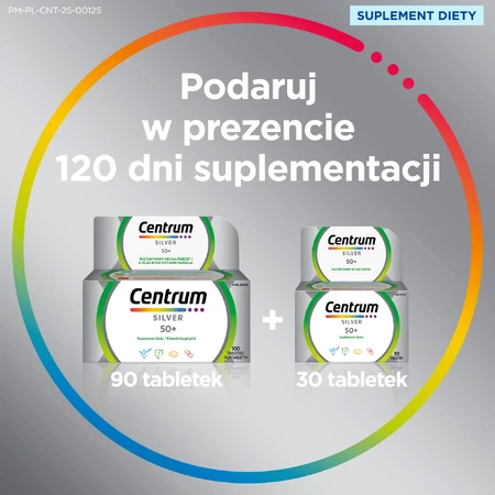 Набір Centrum Silver 50+, 100 + 30 таблеток: ціни та характеристики