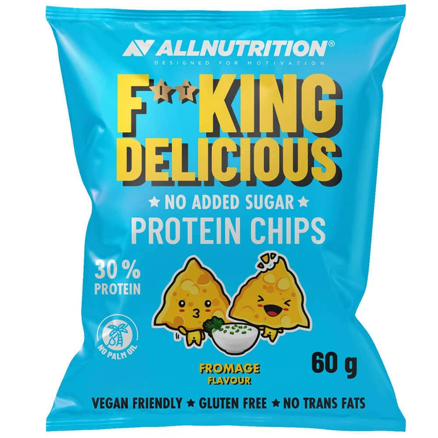Allnutrition Fitking Delicious Protein Chips Чипсы со вкусом фромажа, сметаны и чипсов, 60 г.: цены и характеристики