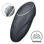 Satisfyer Tap & Climax 1, клиторальный стимулятор, серый, 1 штука: цены и характеристики
