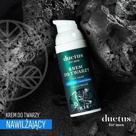 Набір Duetus For Men, зволожуючий крем для обличчя, 50 мл + живильний гель для душу 3-в-1, 300 мл: ціни та характеристики