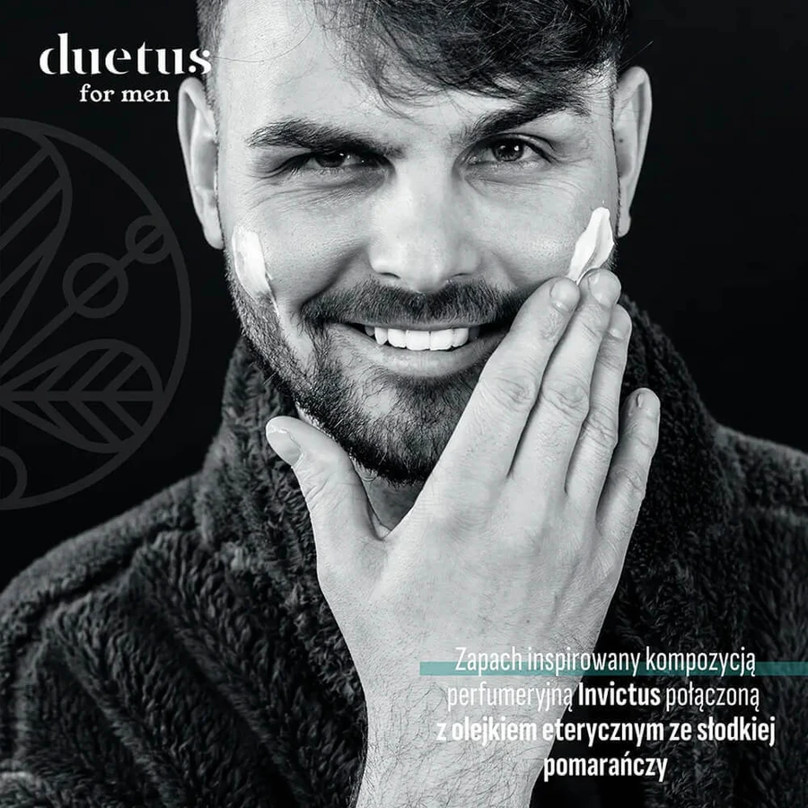 Набір Duetus For Men, зволожуючий крем для обличчя, 50 мл + живильний гель для душу 3-в-1, 300 мл: ціни та характеристики