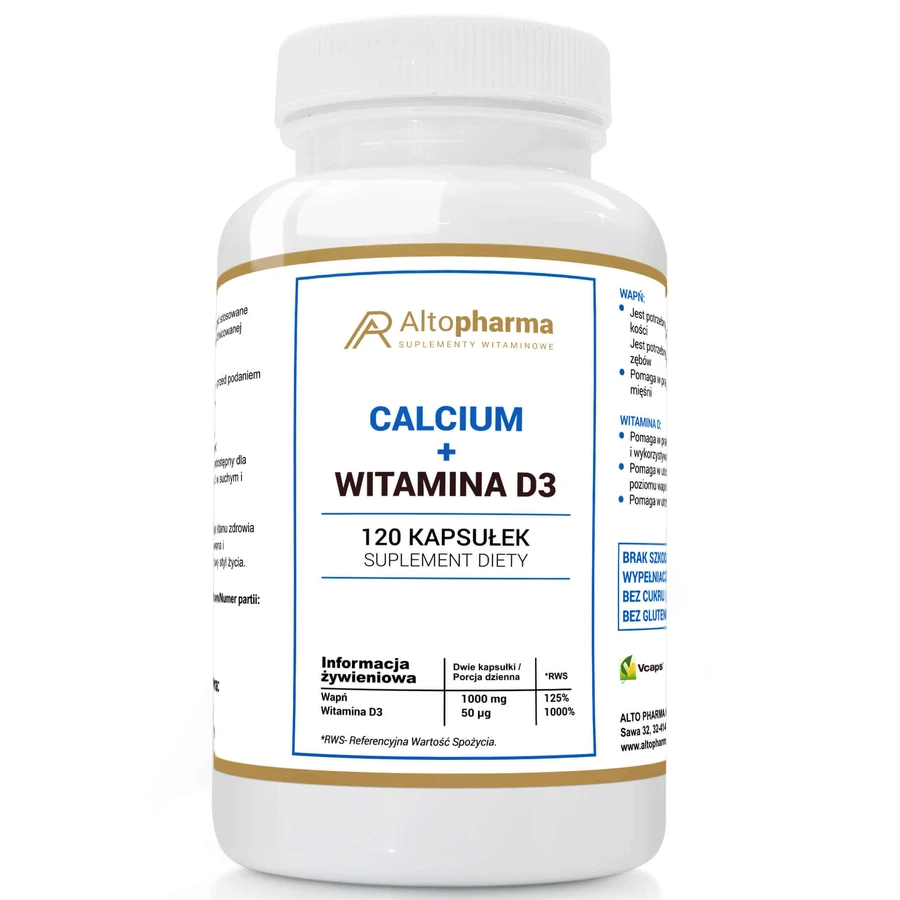 AltoPharma Кальцій + Вітамін D3, 120 капсул: ціни та характеристики