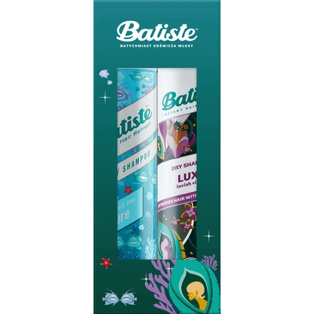 Набір сухих шампунів Batiste, Лазурний, 200 мл + Люкс, 200 мл: ціни та характеристики