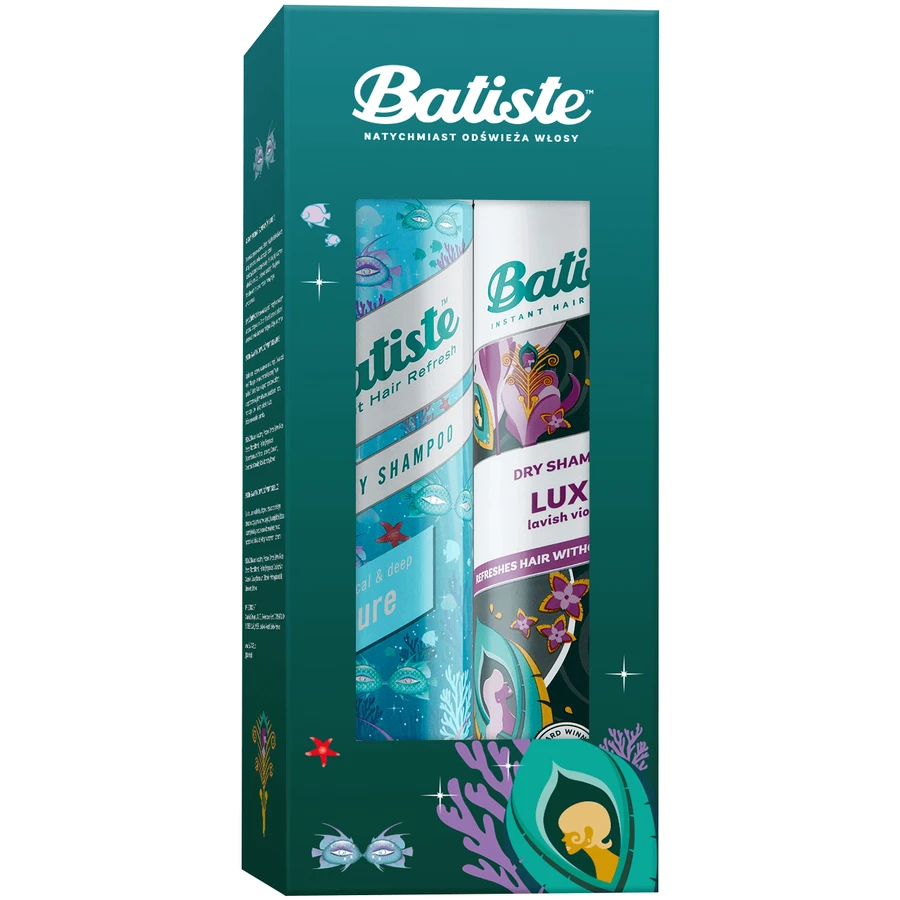Набір сухих шампунів Batiste, Лазурний, 200 мл + Люкс, 200 мл: ціни та характеристики