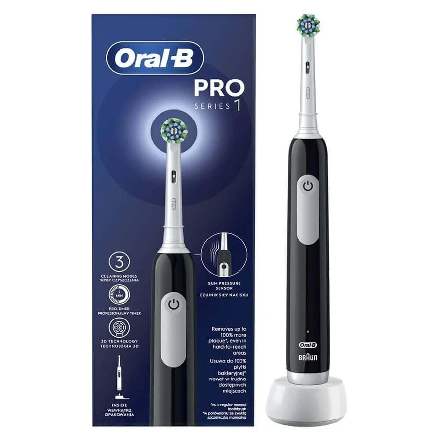 Oral-B Pro Series 1, электрическая зубная щетка, черная: цены и характеристики
