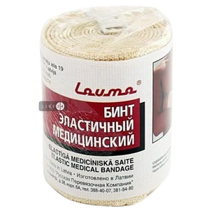 Бинт Lauma 2 Latex Free еластичний медичний, 120 мм х 3 м