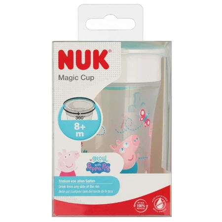 NUK Magic Cup, чашка для питья 360°, с 8 месяцев, Свинка Пеппа, 260 мл: цены и характеристики