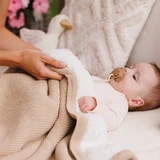 BabyOno, ковдра бавовняна з набивкою, бежева, 75 см х 100 см, 1 шт.