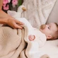 BabyOno, ковдра бавовняна з набивкою, бежева, 75 см х 100 см, 1 шт.