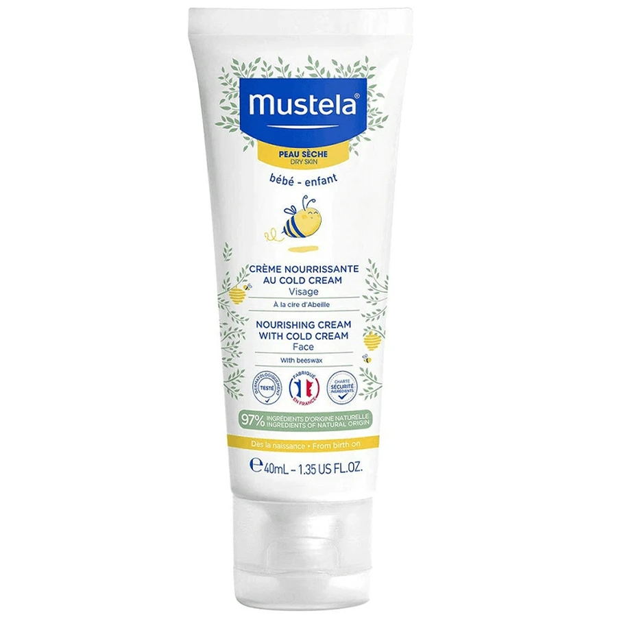 Mustela, живильний крем для обличчя, з холодним кремом та органічним бджолиним воском, від народження, для сухої шкіри, 40 мл: ціни та характеристики