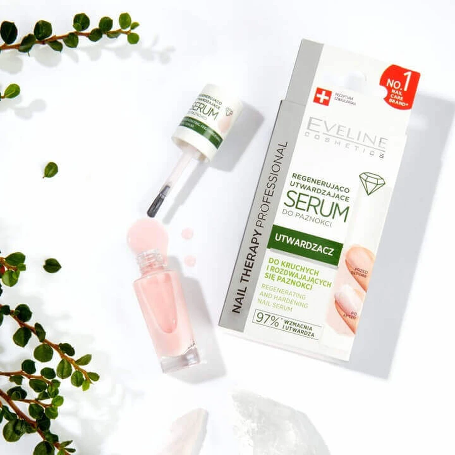 Eveline Cosmetics Nail Therapy Професійна відновлююча та зміцнююча сироватка для нігтів, 8 мл: ціни та характеристики