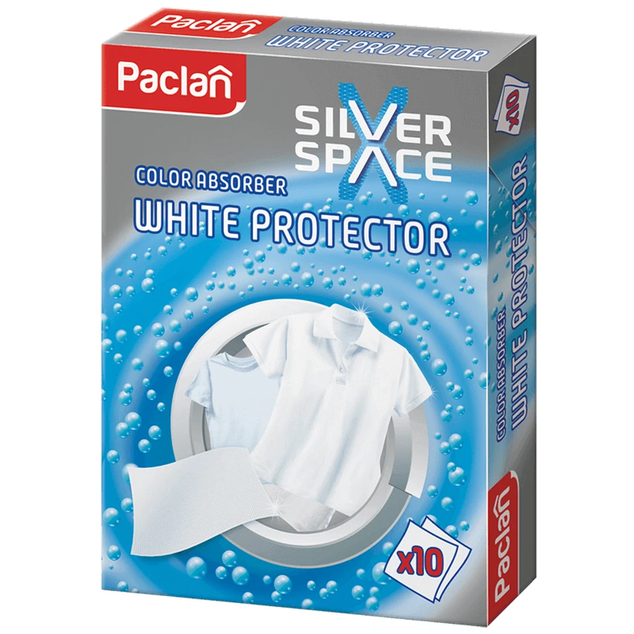 Paclan Silver Space Color Absorbent, білі серветки для прання, 10 шт.: ціни та характеристики