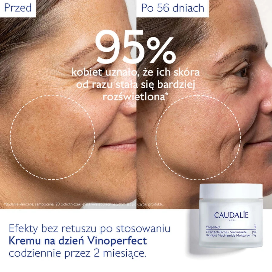 Caudalie Vinoperfect, крем від гіперпігментації з ніацинамідом, денний крем, 50 мл + The des Vignes, гель для душу, 200 мл безкоштовно: ціни та характеристики