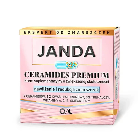 Janda Ceramides Premium, додатковий крем з підвищеною ефективністю, зволоженням і зменшенням зморшок, 50 мл: ціни та характеристики