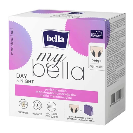 My Bella, менструальні трусики Day & Night, бежеві, розмір L: ціни та характеристики