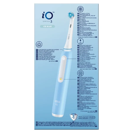 Oral-B iO 3, магнітна зубна щітка, синя: ціни та характеристики