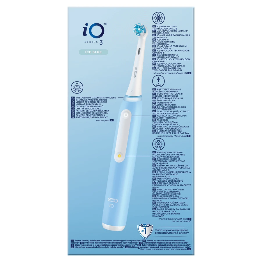 Oral-B iO 3, магнітна зубна щітка, синя: ціни та характеристики