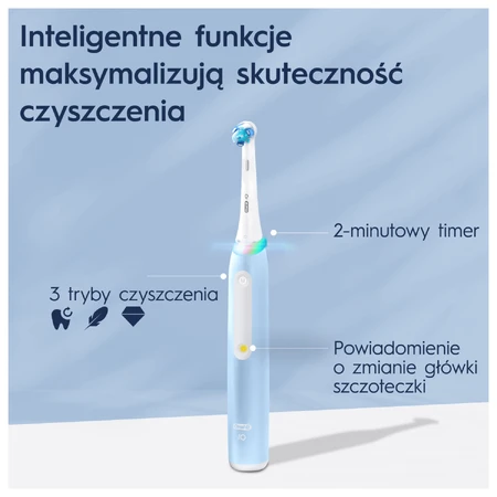Oral-B iO 3, магнітна зубна щітка, синя: ціни та характеристики