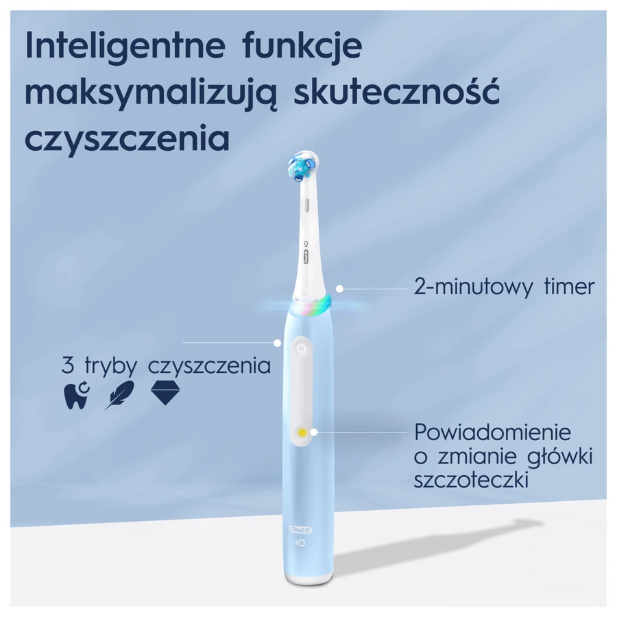 Oral-B iO 3, магнітна зубна щітка, синя: ціни та характеристики