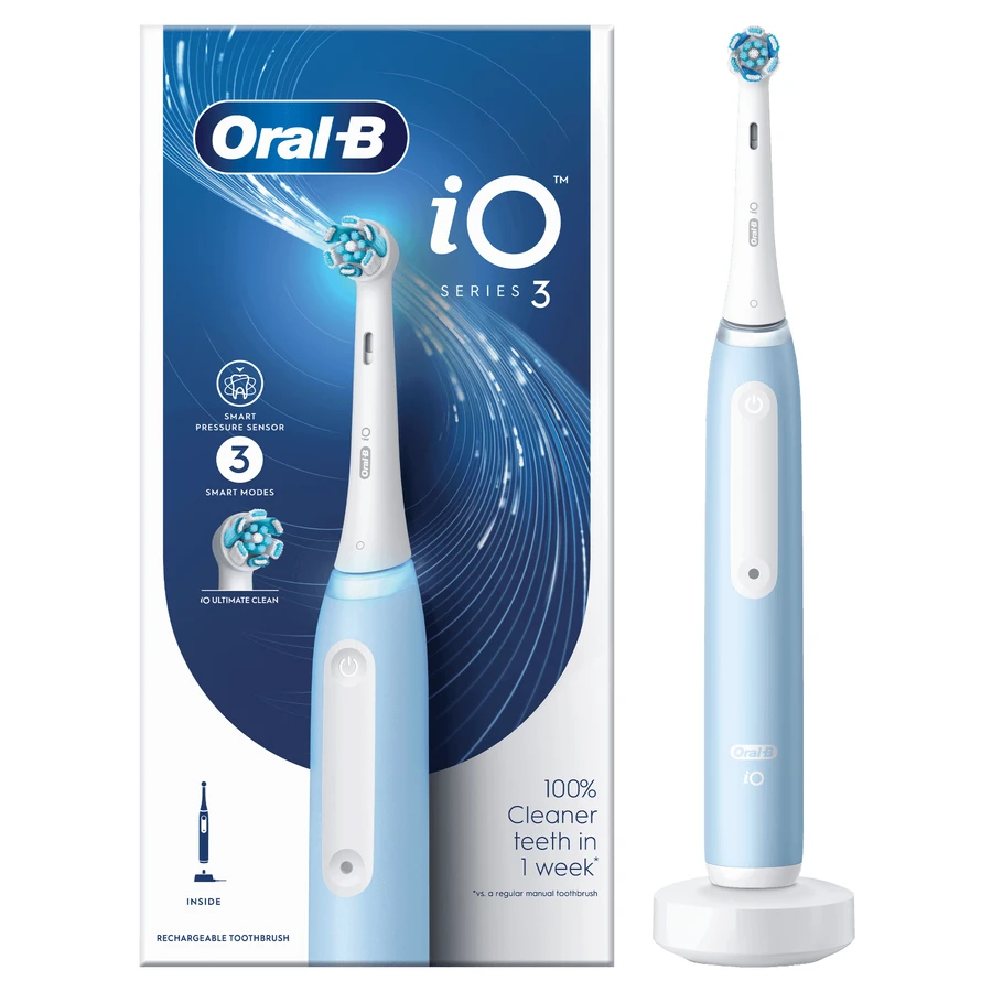 Oral-B iO 3, магнітна зубна щітка, синя: ціни та характеристики