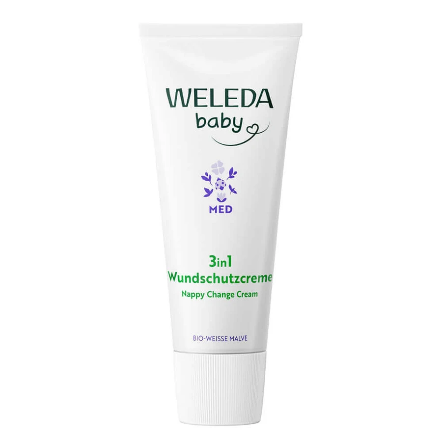 Weleda Baby Med 3в1, захисний крем від попрілостей, з першого дня життя, 50 мл: ціни та характеристики