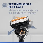 Набір Gillette ProGlide FlexBall, бритва, 1 шт + леза, 4 шт + гель для гоління, 200 мл + косметичка: ціни та характеристики
