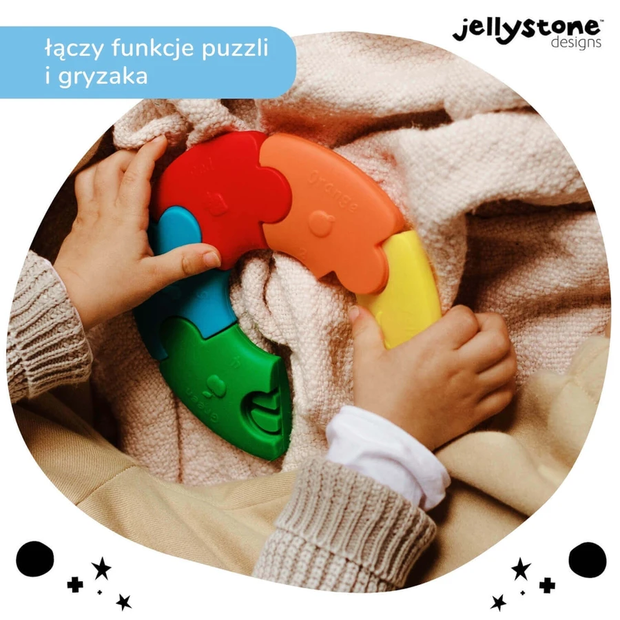 Jellystone Designs, перша сенсорна головоломка, коло, веселка, 6 деталей: ціни та характеристики