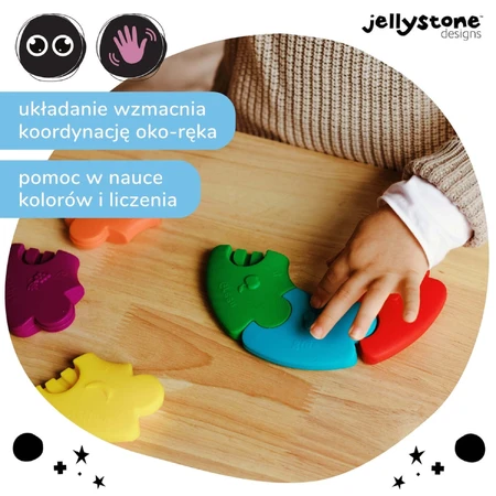 Jellystone Designs, перша сенсорна головоломка, коло, веселка, 6 деталей: ціни та характеристики