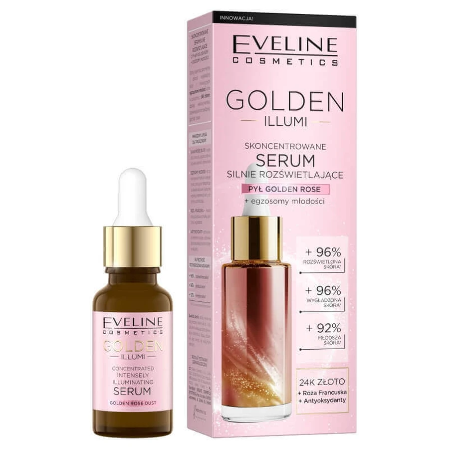 Eveline Cosmetics Golden Illumi, концентрированная сыворотка для сильного осветления, 18 мл: цены и характеристики