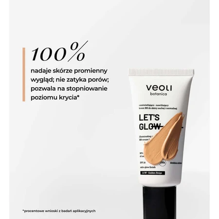 Veoli Botanica Let's Glow, осветляющий и увлажняющий BB-крем для сухой и нормальной кожи, SPF 20, 3.0 W Golden Beige, 30 мл: цены и характеристики