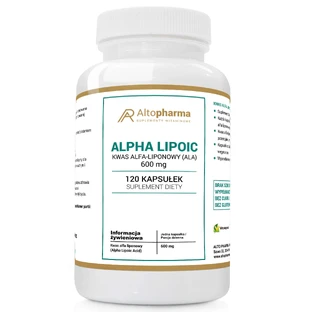 Альфа-ліпоєва кислота AltoPharma ALA 600 мг, 120 капсул