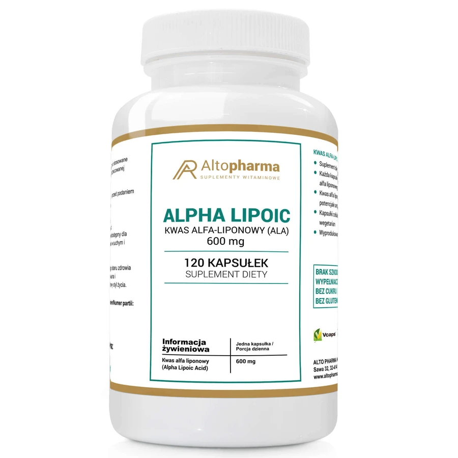 Альфа-ліпоєва кислота AltoPharma ALA 600 мг, 120 капсул: ціни та характеристики