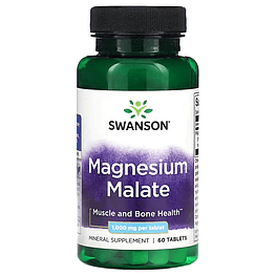 Magnesium Malate 1000 мг Swanson 60 таблеток: ціни та характеристики