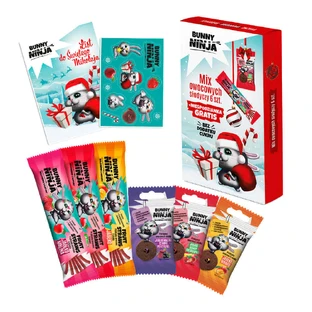 Набір фруктових цукерок Bunny Ninja Christmas Mix, 6 штук + подарунок-сюрприз